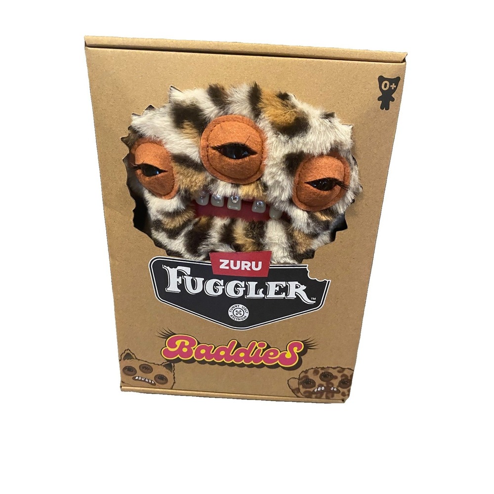 Zuru Fuggler Baddies Leopard Annoyed Alien Funny Ugly Monster Plush Toy